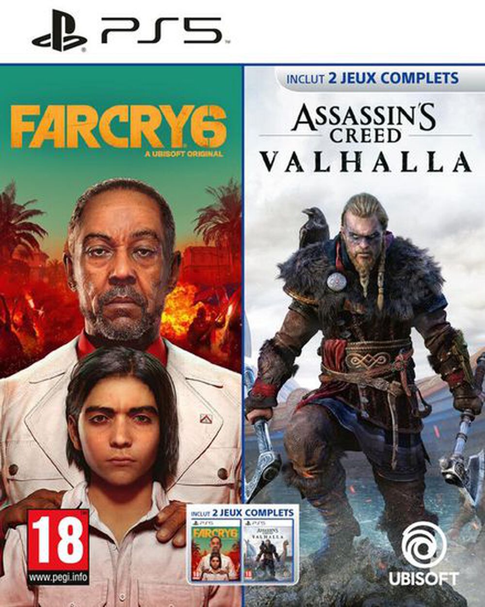 Compil Assassin's Creed Valhalla + Far Cry 6 - Occasion PS5