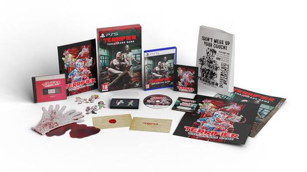 Pochette avant du jeu Terrifier The Art-cade Game Collector Edition PS5