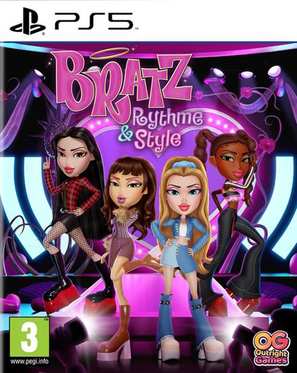 Pochette avant du jeu Bratz Rhythm & Style PS5