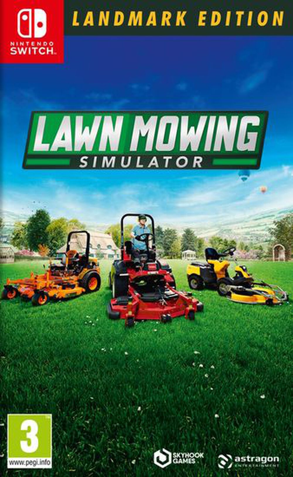 Pochette avant du jeu Lawn Mowing Simulator: Landmark Edition Nintendo Switch