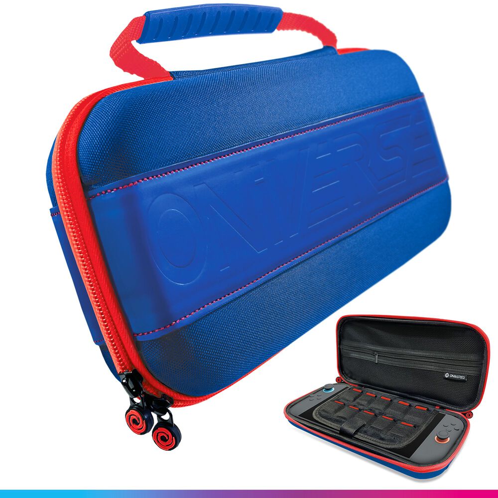 ONIVERSE Etui bleu et rouge compatible Switch 2 / Switch / Switch OLED