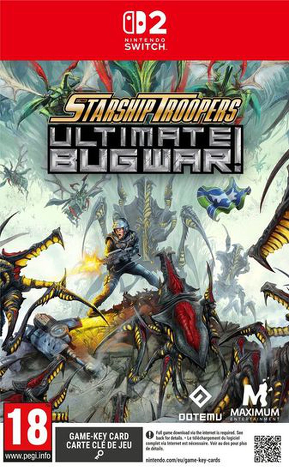 Pochette avant du jeu Starship Troopers Ultimate Bug War