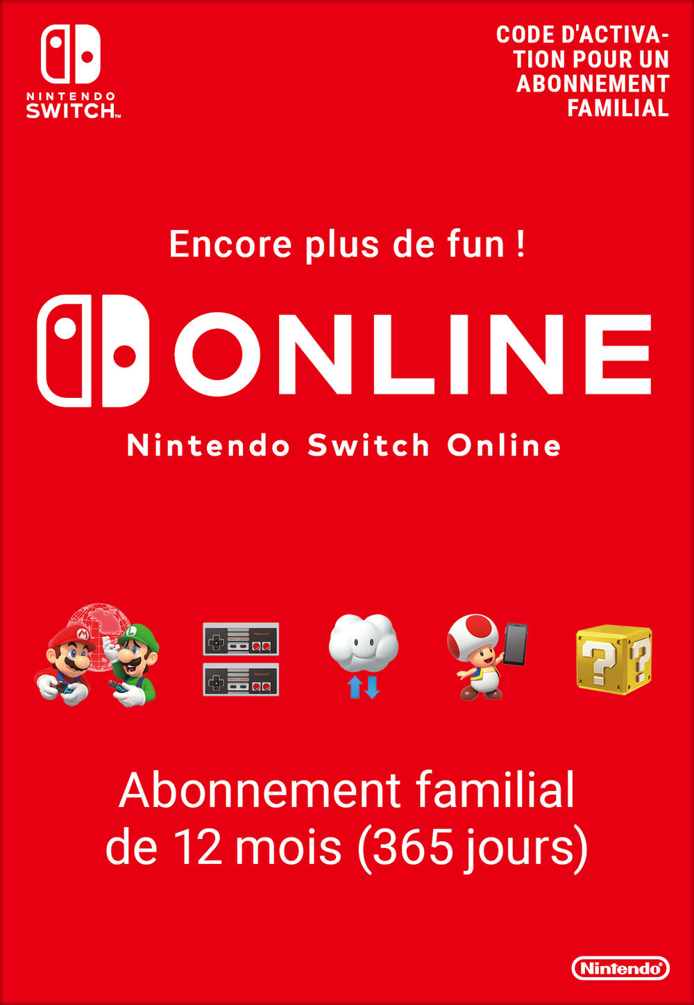 Nintendo+Switch+Online+365+Jours+(famille)