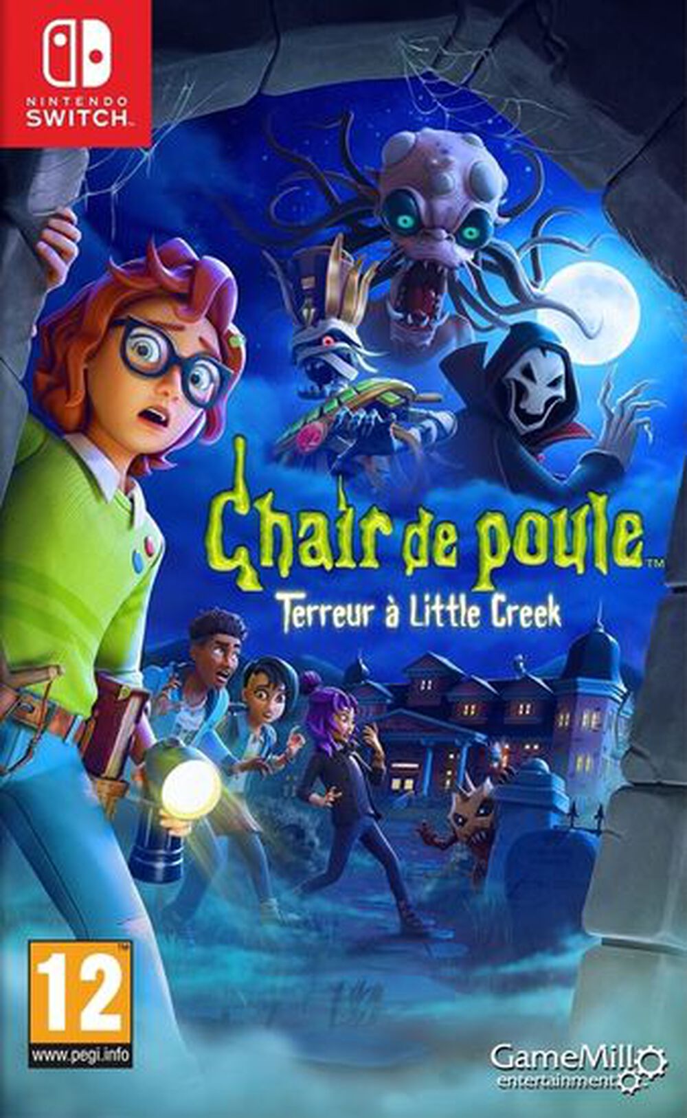 Pochette avant du jeu Chair De Poule Terreur ? Little Creek SWITCH
