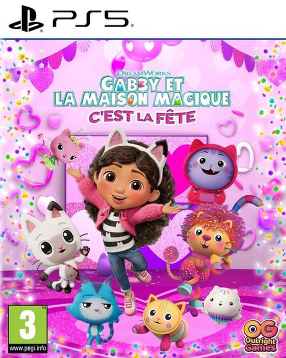 Pochette avant du jeu Gabby Et La Maison Magique C'est La Fête PS5