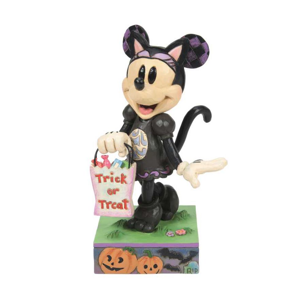 Figurine Disney Tradition - Mickey - Minnie Déguisée En Chat Noir