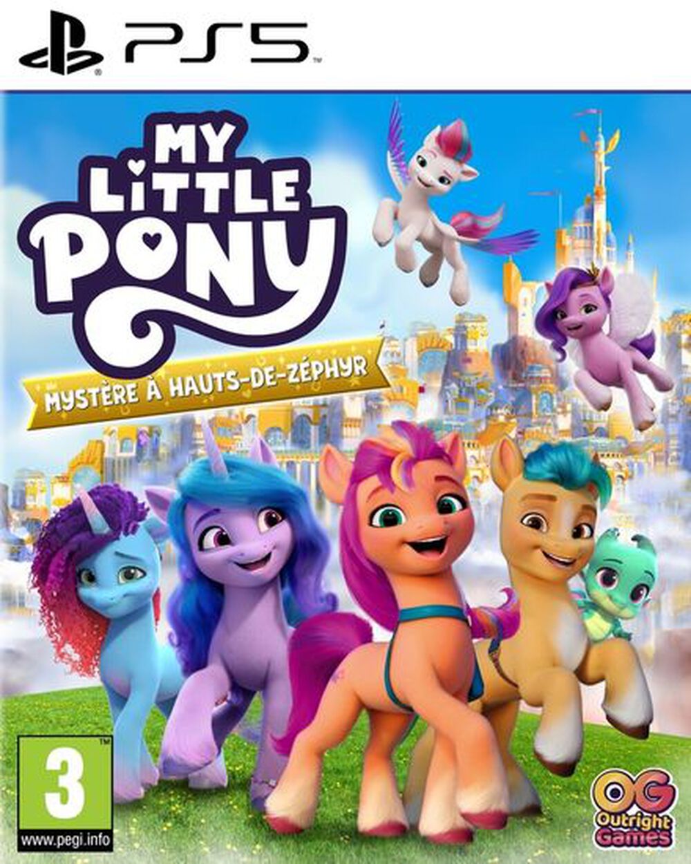 Pochette avant du jeu My Little Pony Mystère à Hauts-de-Zéphyr PS5