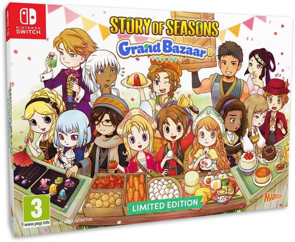 Pochette avant du jeu Story of Seasons Grand Bazaar Limited Edition Nintendo Switch