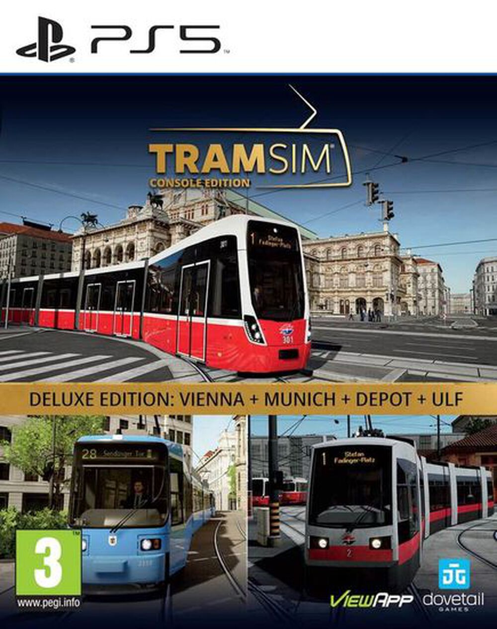 Pochette avant du jeu Tram Sim Deluxe Edition PS5