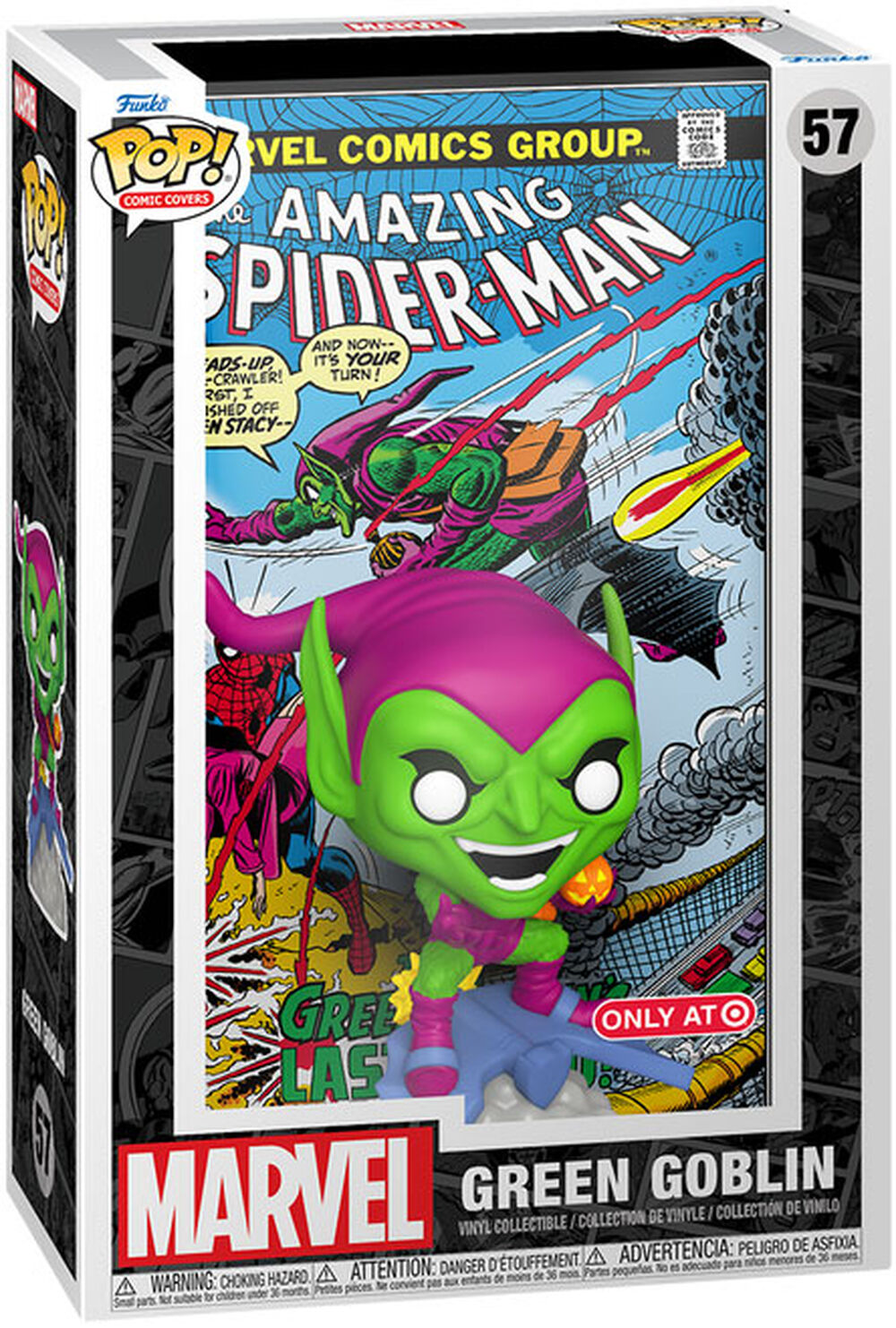 Figurine Funko Pop! Comic Cover N 57 - Marvel - Amazing Spider-man - Green Gobli