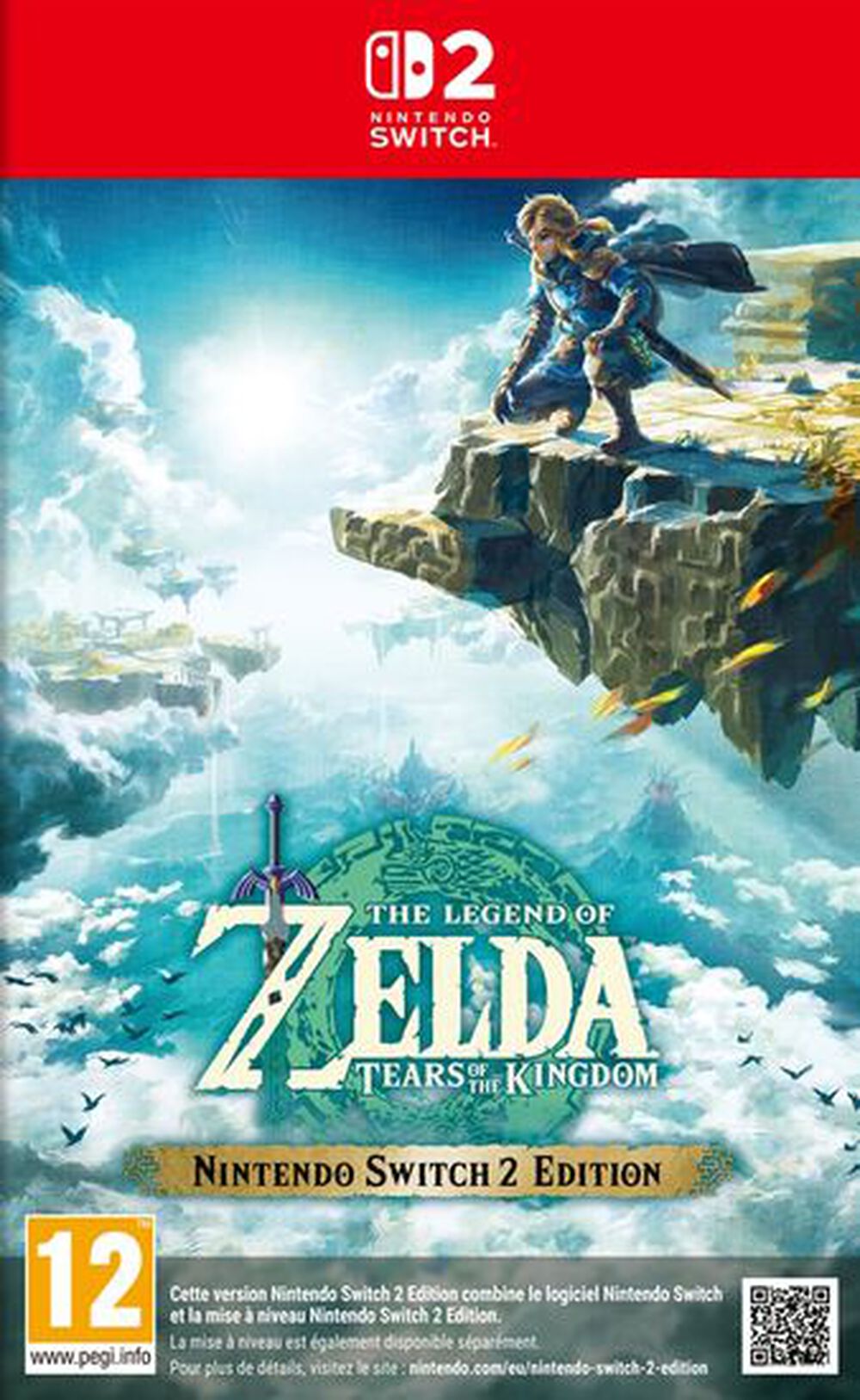 Pochette avant du jeu The Legend Of Zelda Tears Of The Kingdom Nintendo Switch 2 Edition SWITCH 2