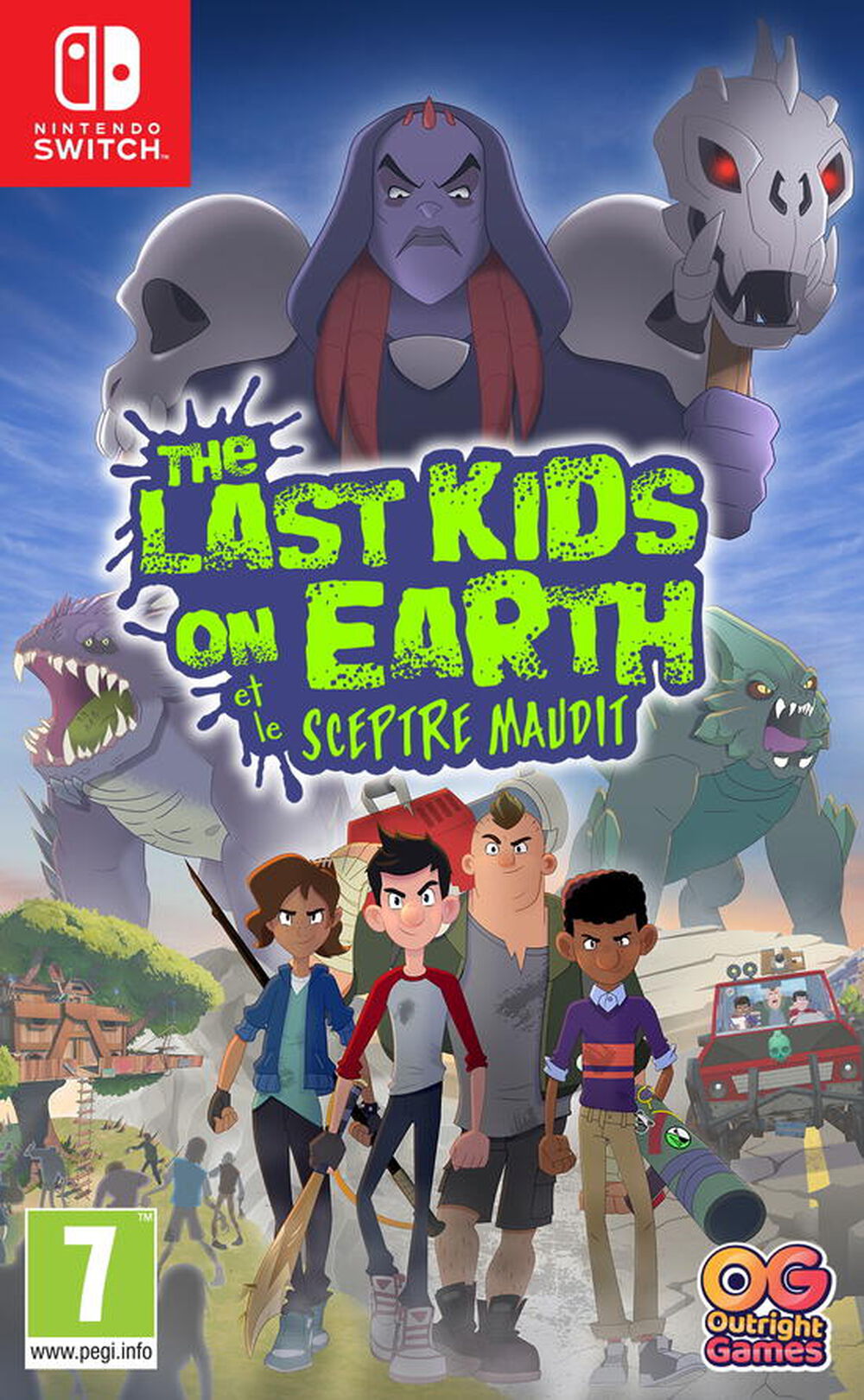 Pochette avant du jeu The Last Kids on Earth et Le Sceptre Maudit Nintendo Switch