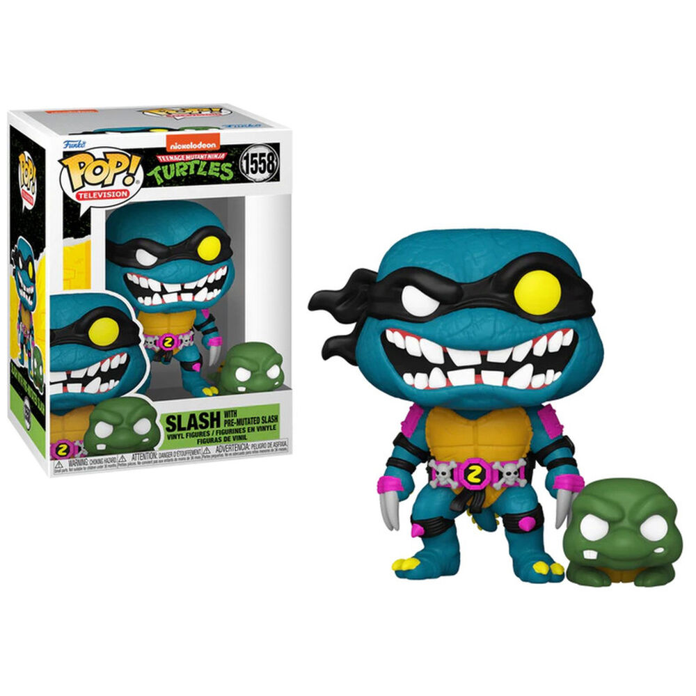 Figurine Funko Pop!&buddy - Tortues Ninja - S4 Slash & Pre-mutated