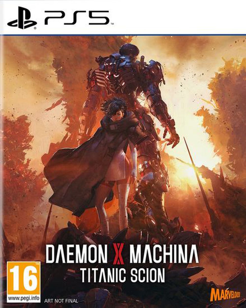 Pochette avant du jeu Daemon X Machina Titanic Scion PS5