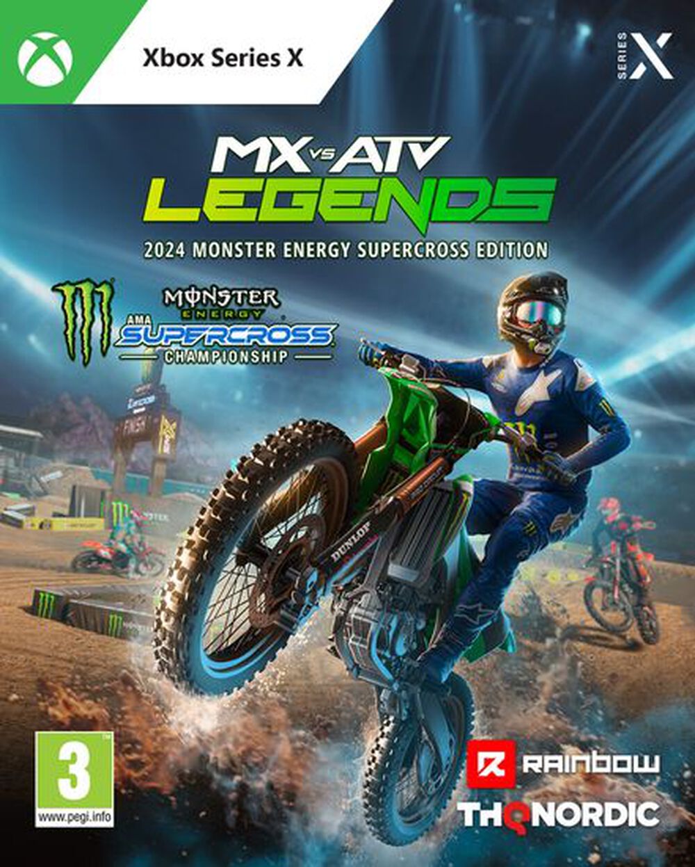 Pochette avant du jeu Mx Vs Atv Legends 2024 Monster Energy Supercross XBOX SERIES X