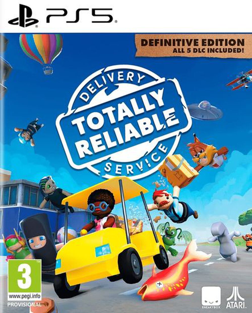 Pochette avant du jeu Totally Reliable Delivery Service Definitive Edition PS5