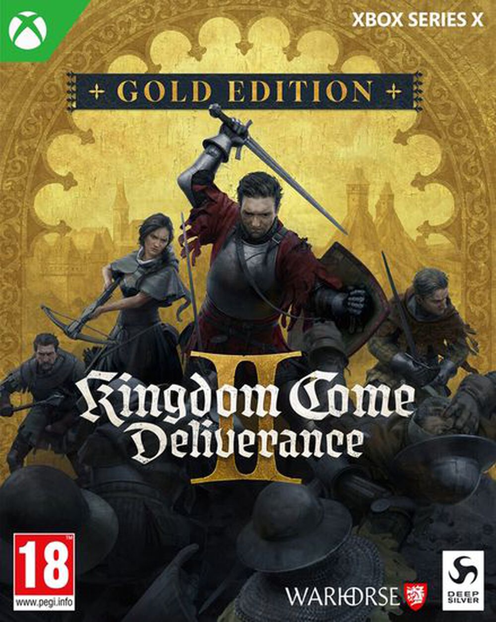 Pochette avant du jeu Kingdom Come: Deliverance II Gold Edition Xbox Series X