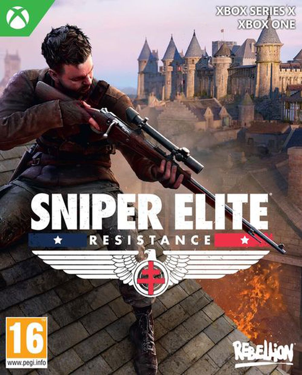Pochette avant du jeu Sniper Elite Resistance XBOX SERIES X