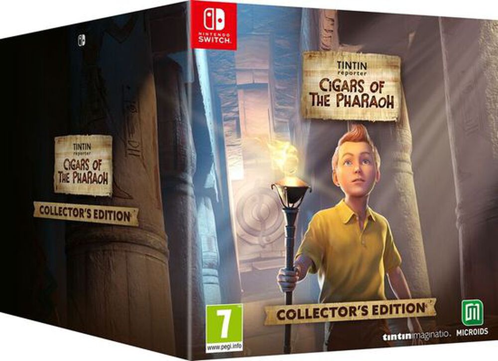 Pochette avant du jeu Tintin Reporter: Les Cigares Du Pharaon Edition Collector Nintendo Switch