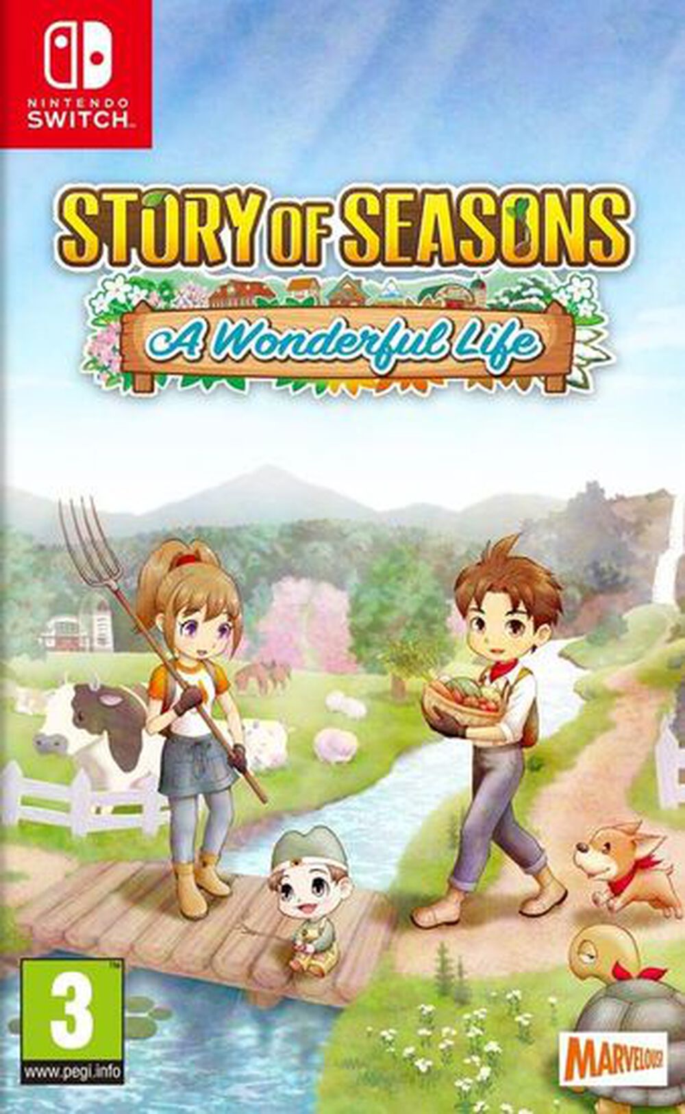 Pochette avant du jeu Story of Seasons: A Wonderful Life Nintendo Switch
