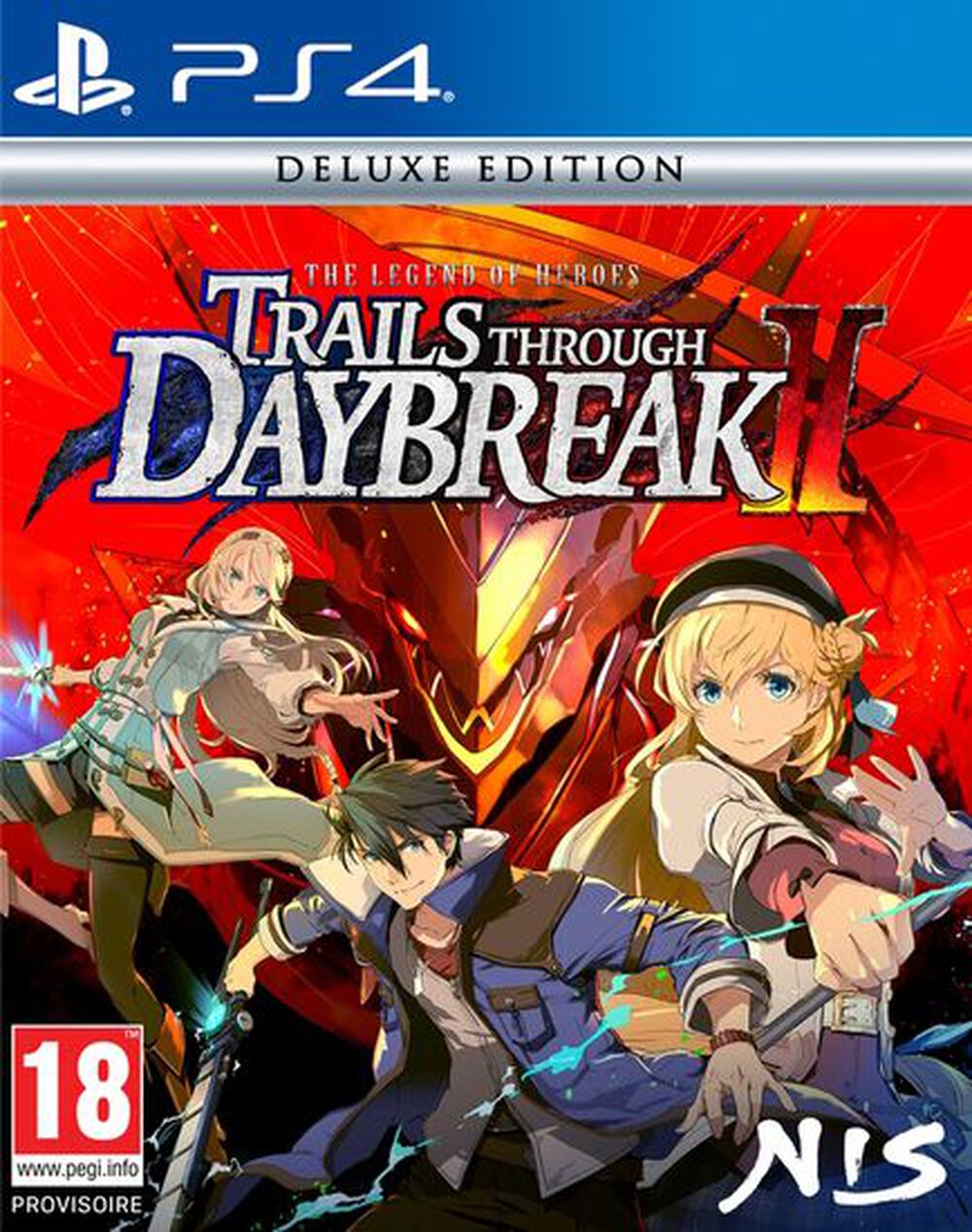 Pochette avant du jeu The Legend of Heroes: Trails through Daybreak II Deluxe Edition PS4