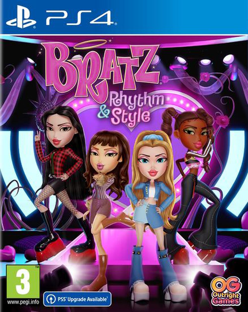 Pochette avant du jeu Bratz Rhythm & Style PS4