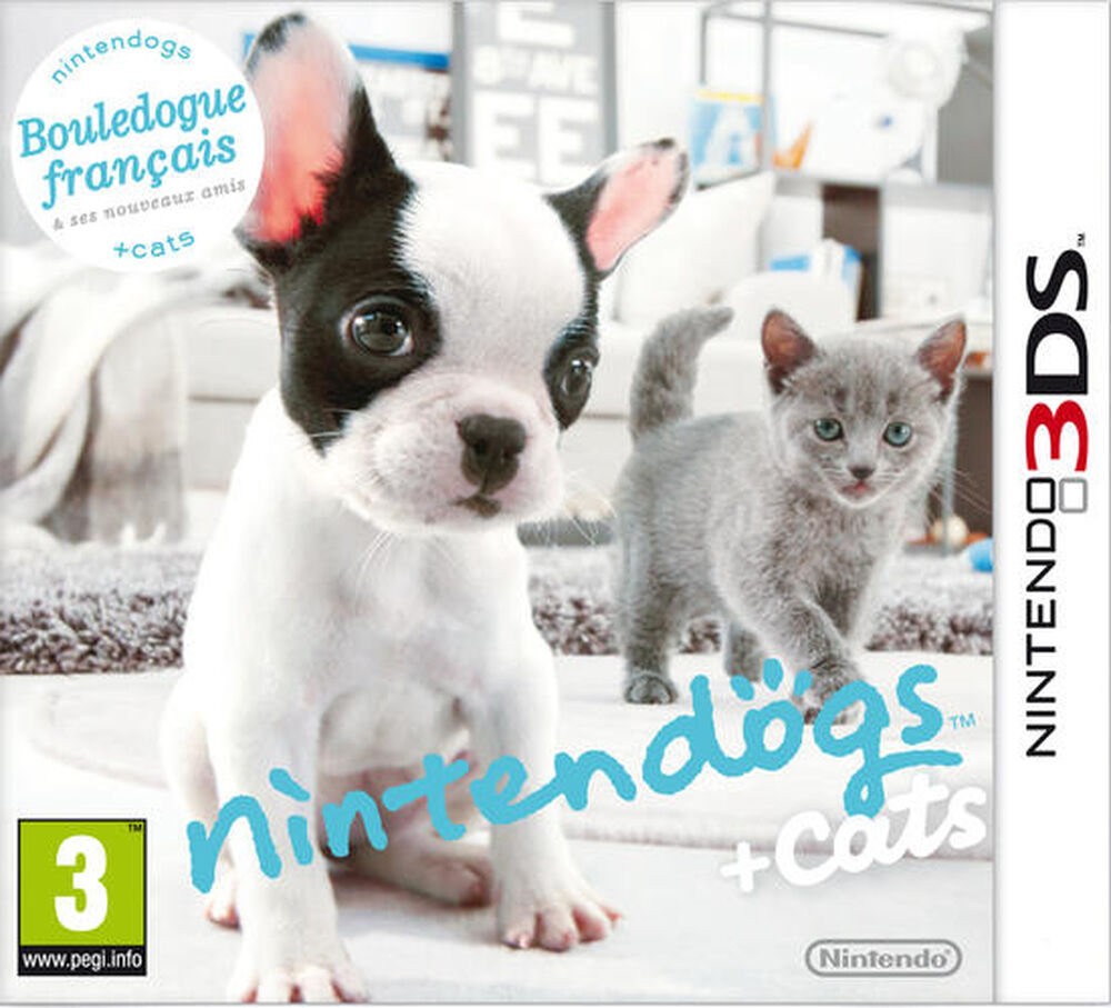 Nintendogs + Cats Bouledogue Français & Ses Nouveaux Amis - Occasion 3DS