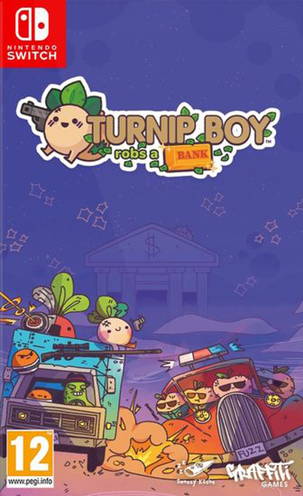 Pochette avant du jeu Turnip Boy Robs a Bank Nintendo Switch