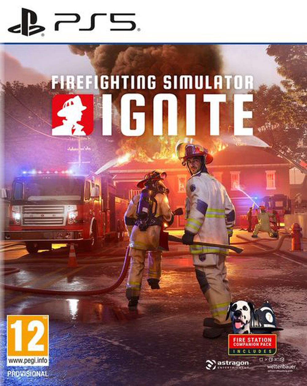 Pochette avant du jeu Firefighting Simulator Ignite PS5