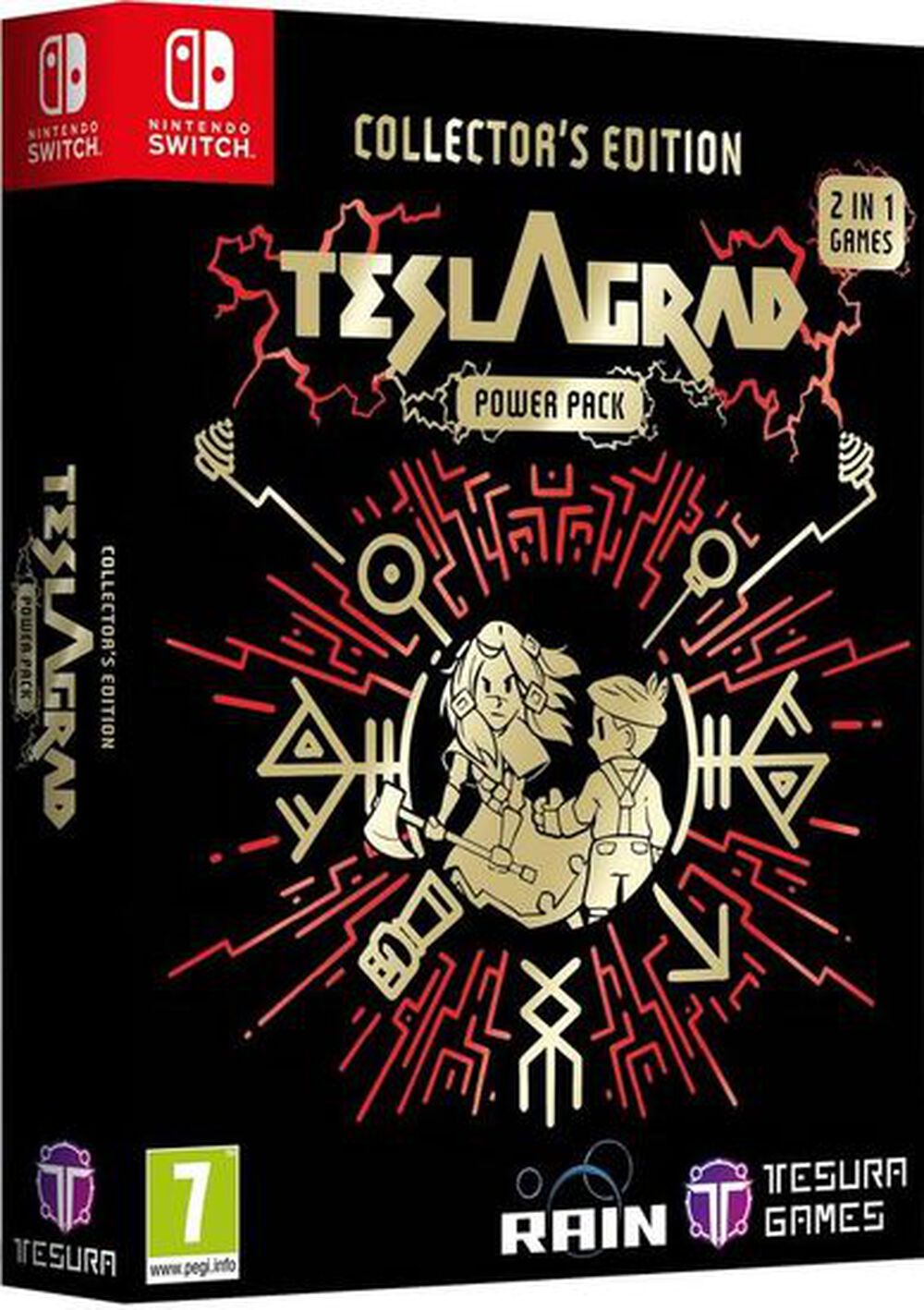 Pochette avant du jeu Teslagrad Power Pack Collector's Edition SWITCH