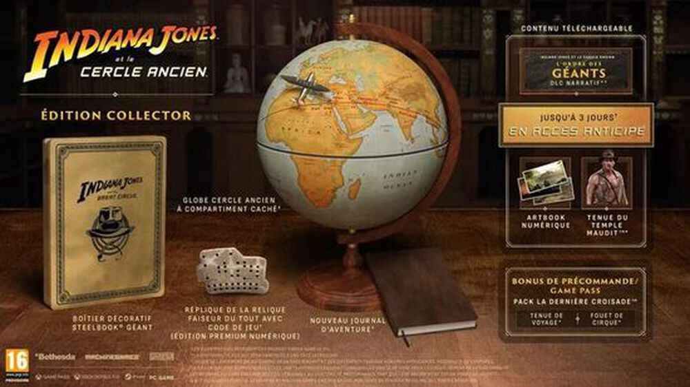 Pochette avant du jeu Indiana Jones Et Le Cercle Ancien Edition Collector (ciab) XBOX SERIES X