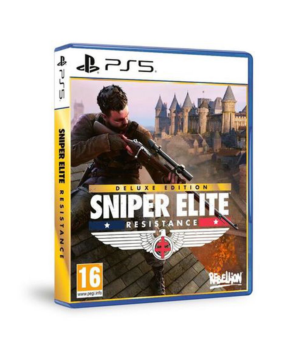 Pochette avant du jeu Sniper Elite Resistance Deluxe PS5