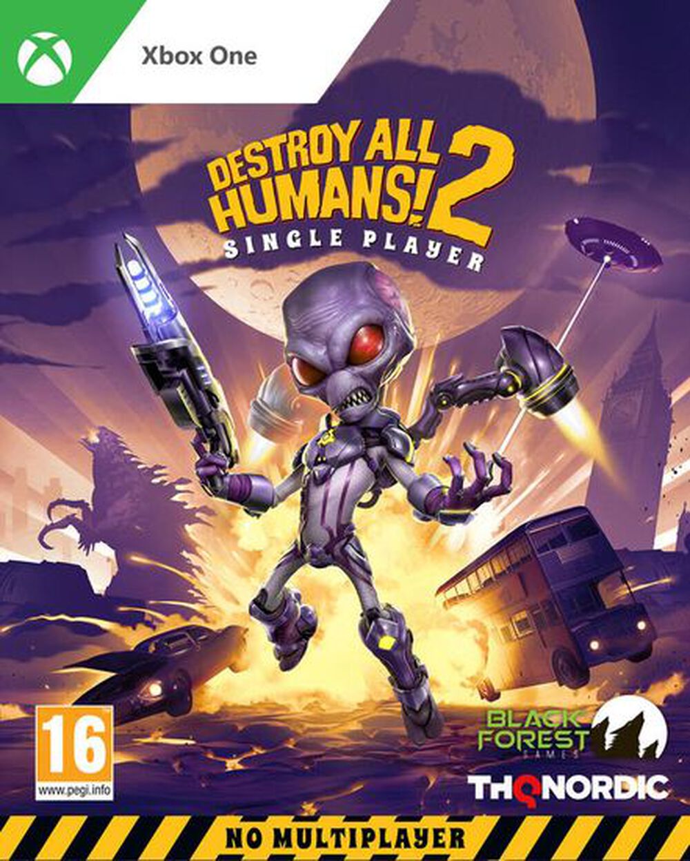 Pochette avant du jeu Destroy All Humans! 2 Reprobed Single Player XBOXONE