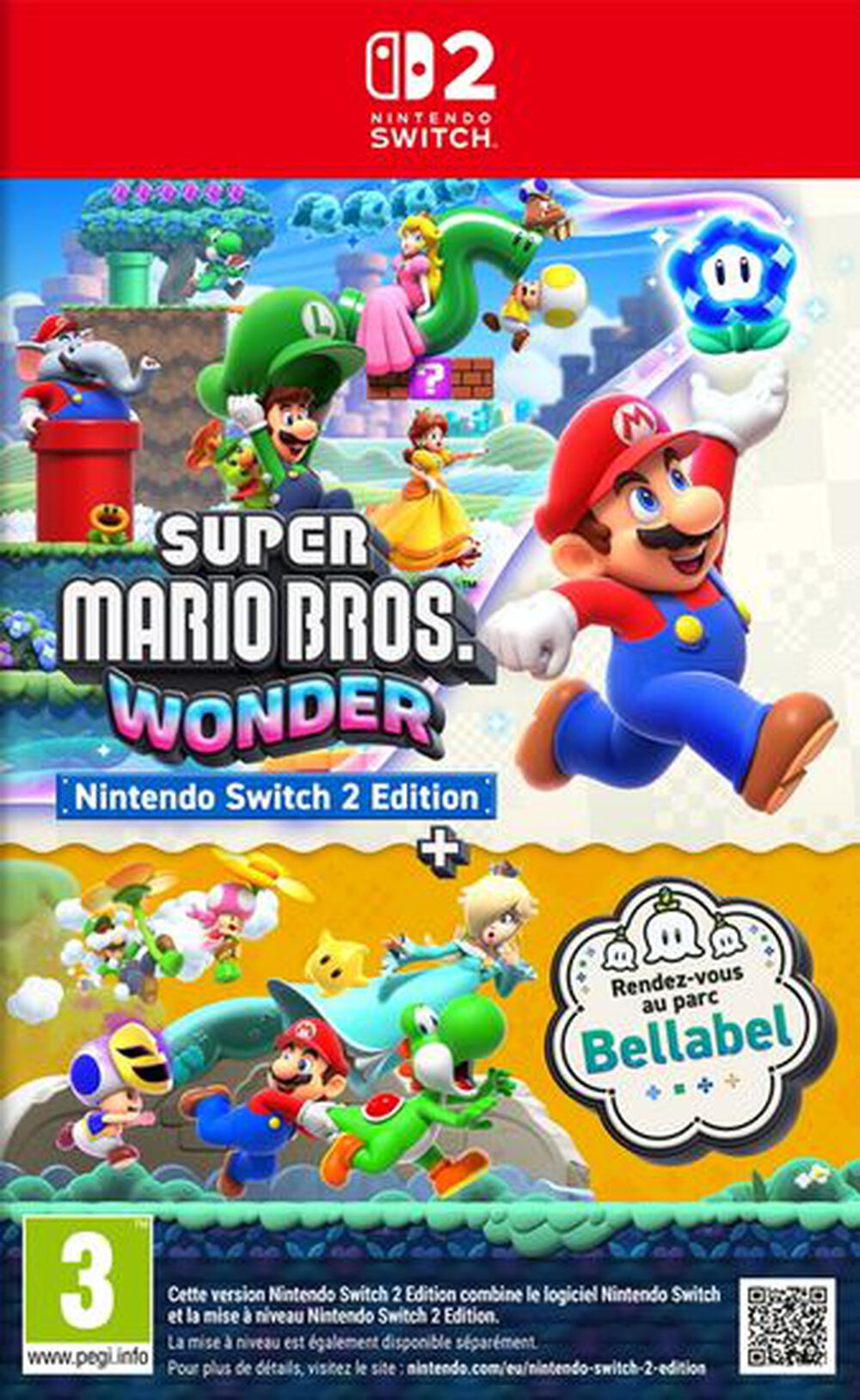Super Mario Bros Wonder Nintendo Switch 2 Edition + Rendez Vous Au Parc Bellabel Occasion SWITCH 2