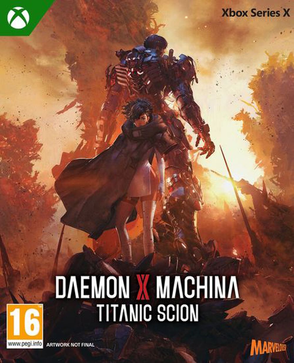Pochette avant du jeu Daemon X Machina Titanic Scion Xbox Series X