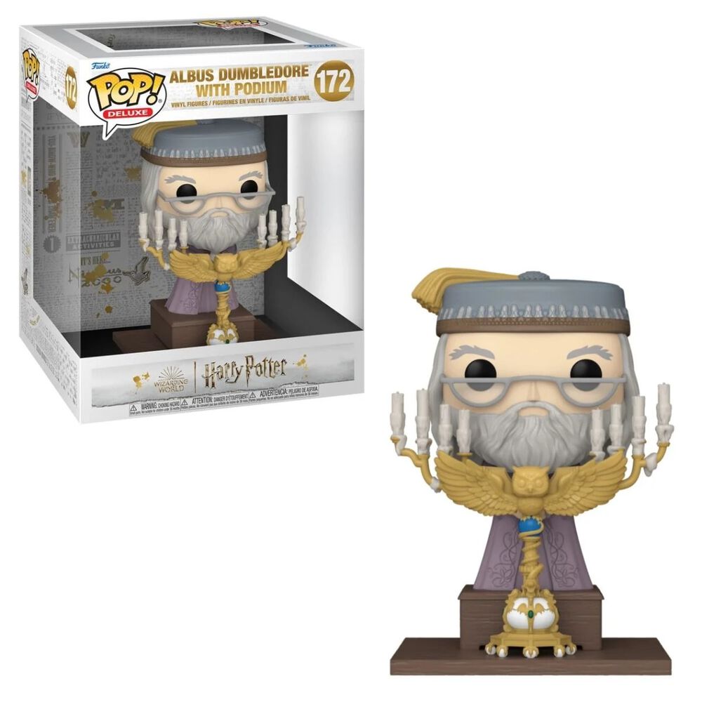 Figurine Funko Pop! Deluxe - Harry Potter - Dumbledore W/podium