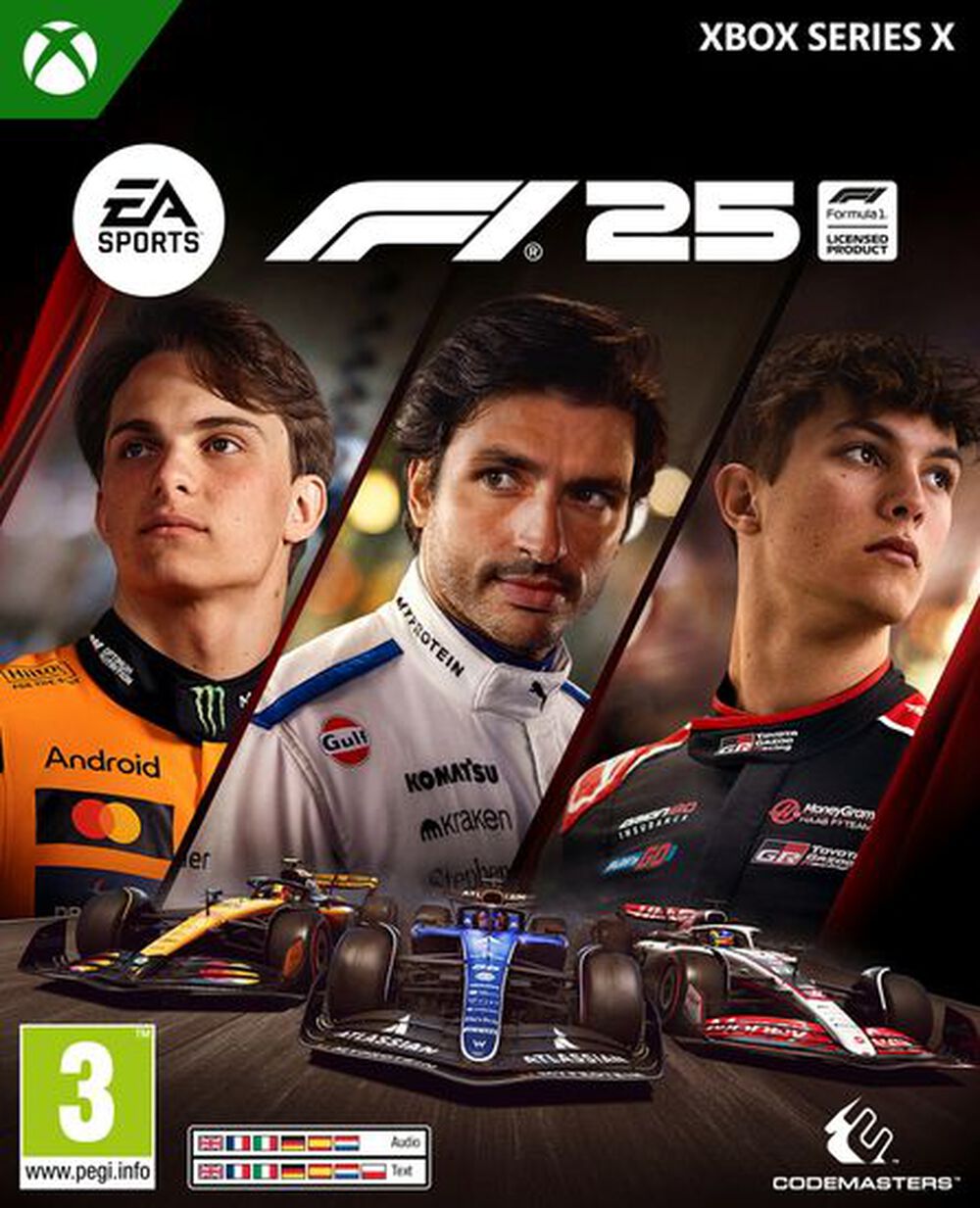 Pochette avant du jeu F1 25 Xbox Series X