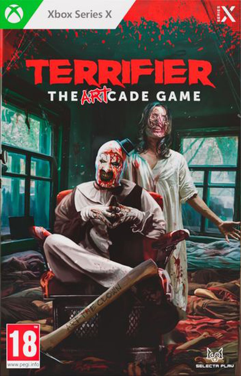 Pochette avant du jeu Terrifier The Art-cade Game Collector's Edition XBOX SERIES X