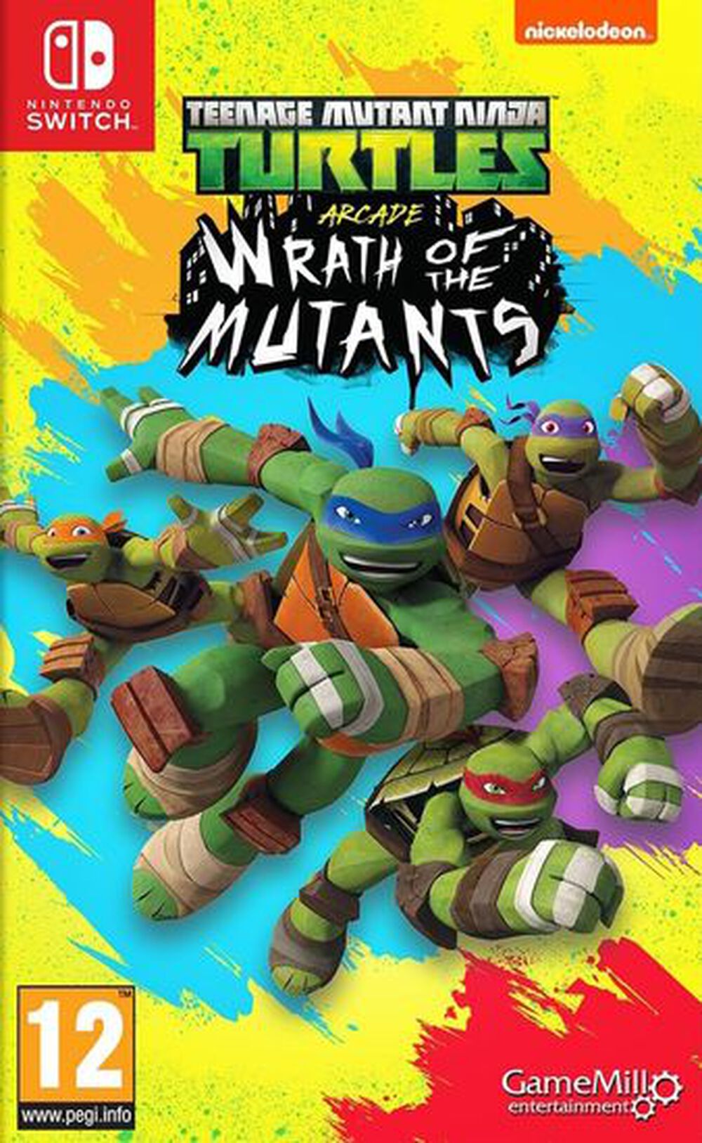 Pochette avant du jeu Teenage Mutant Ninja Turtles Wrath of the Mutants Nintendo Switch