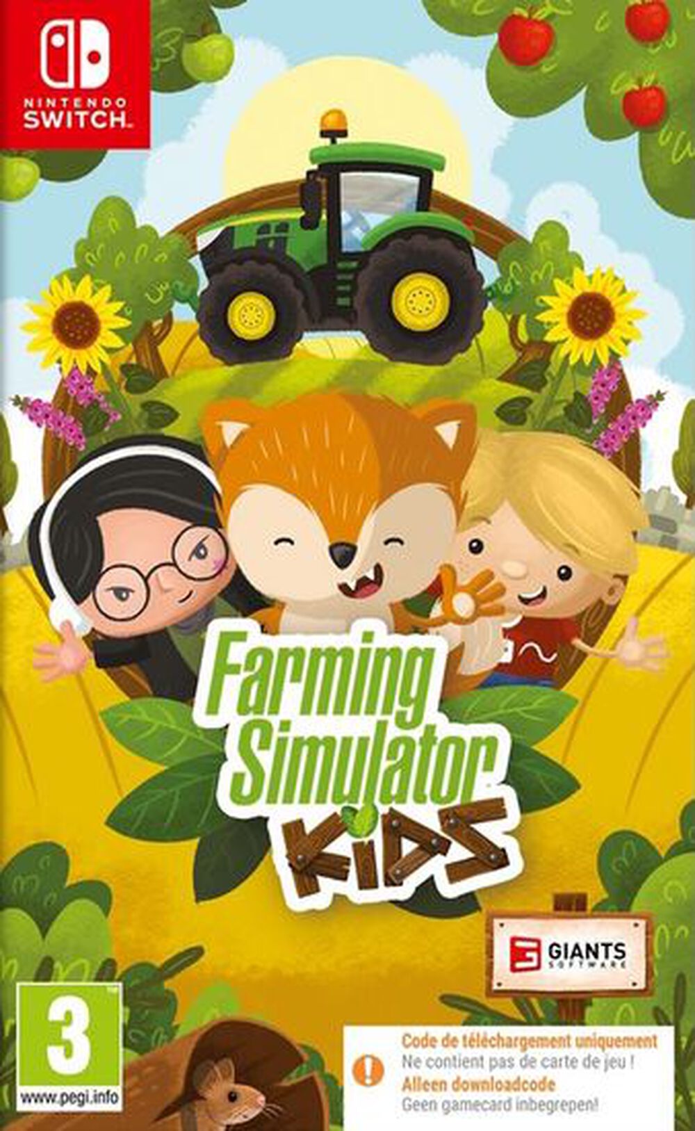 Pochette avant du jeu Farming Simulator Kids Code in a box Nintendo Switch