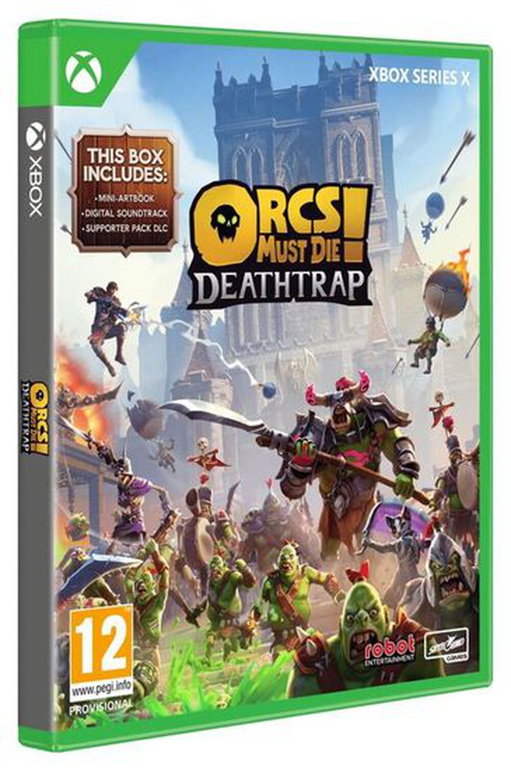 Pochette avant du jeu Orc Must Die! Deathtrap XBOX SERIES X