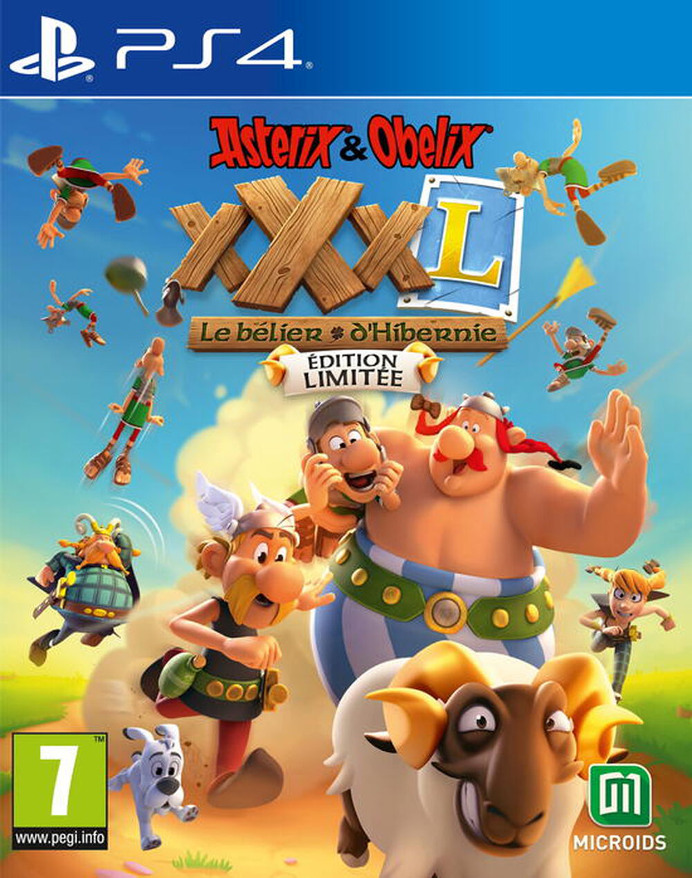 Pochette avant du jeu Asterix & Obelix XXXL : Le belier d'Hibernie Limited Edition PS4