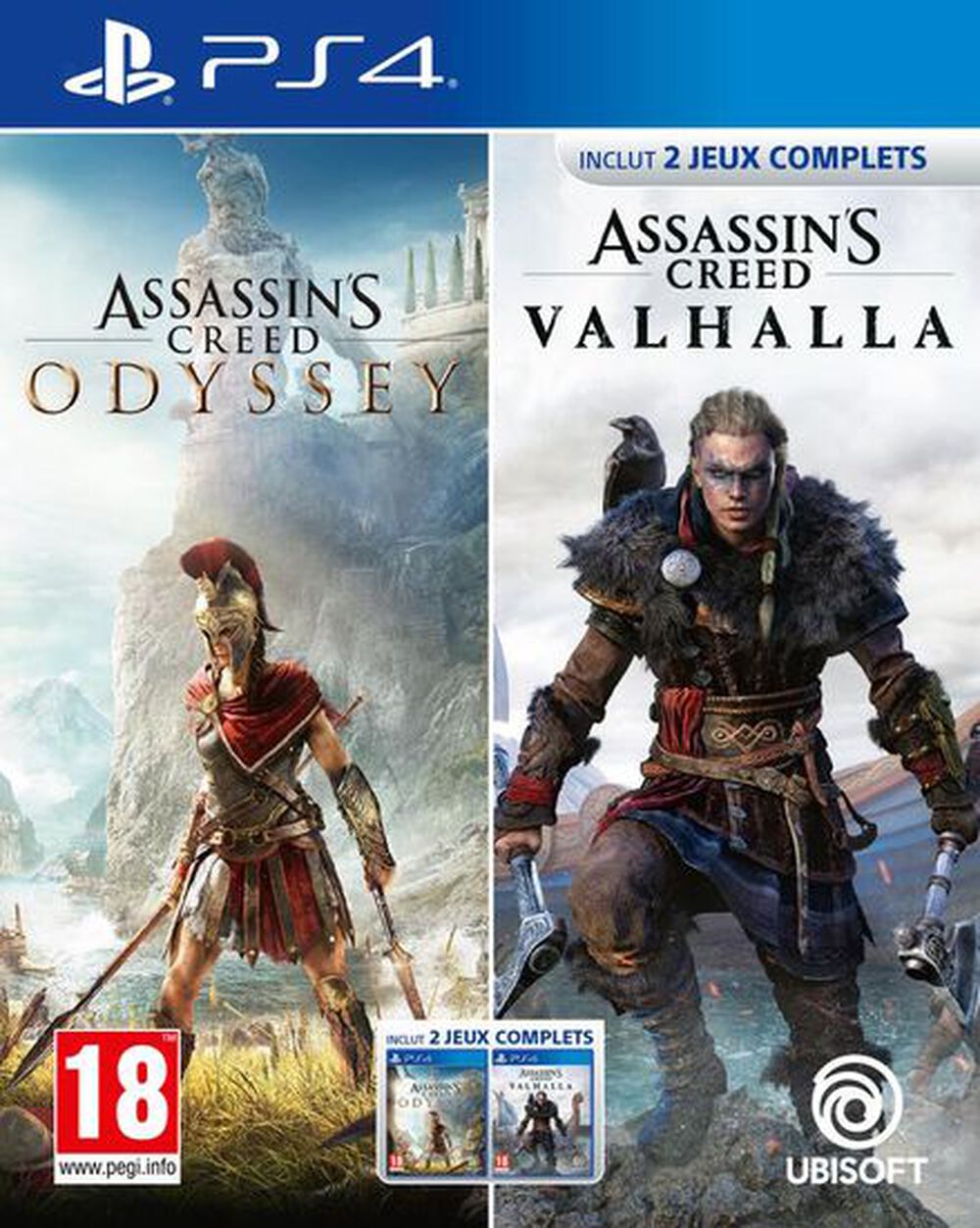 Compil Assassin'S Creed Odyssey + Valhalla - Occasion PS4