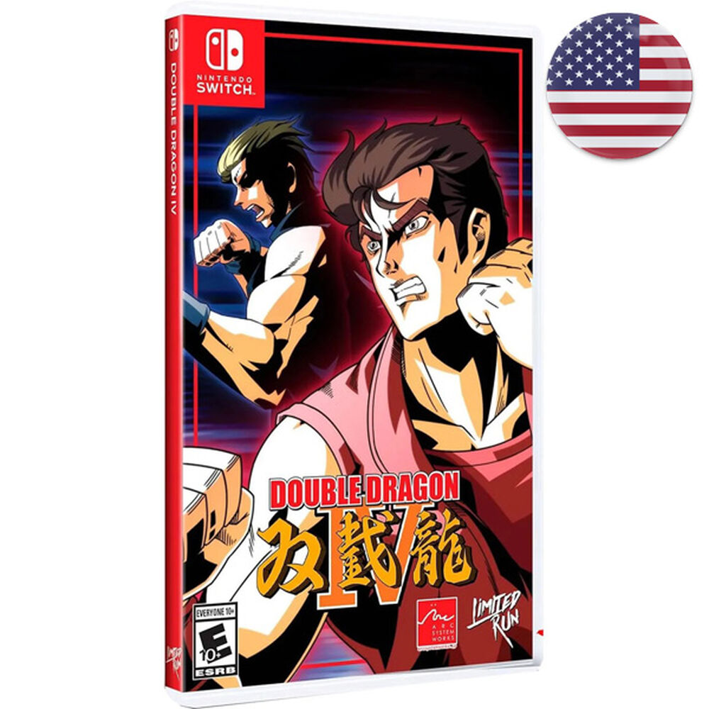 Pochette avant du jeu Double Dragon IV Limited Run (US) SWITCH
