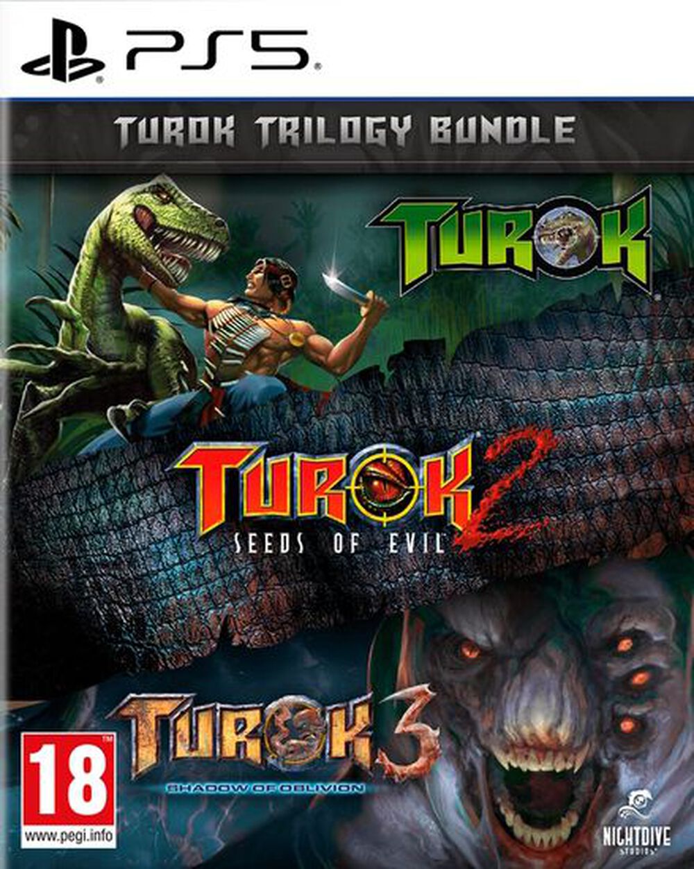 Pochette avant du jeu Turok Trilogy Bundle PS5