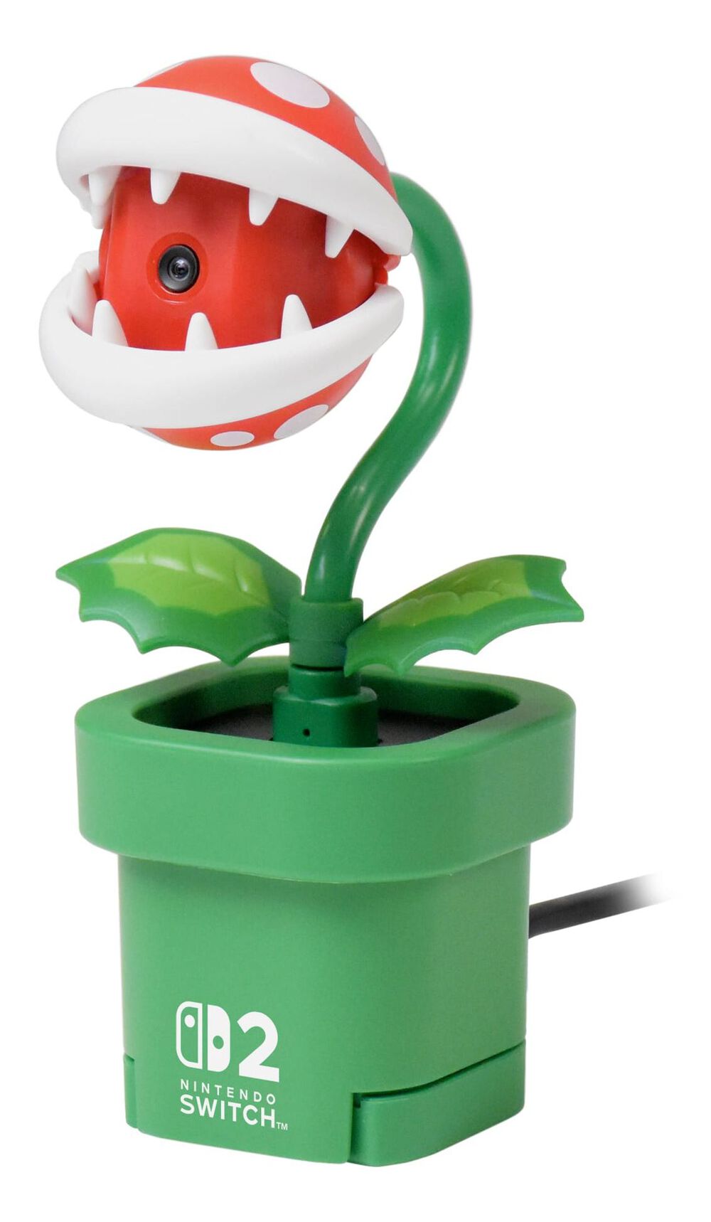 Nintendo Switch 2 Caméra Piranha Plant - Accessoire Officiel Super Mario, Support TV pour Pot, Connexion USB - Nintendo Switch 2 - Standard