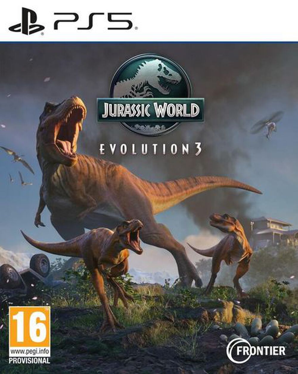 Pochette avant du jeu Jurassic World Evolution 3 PS5