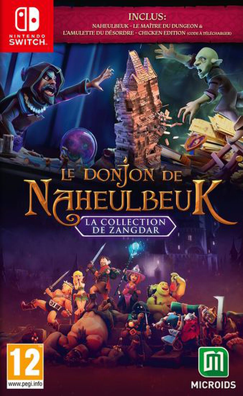 Pochette avant du jeu Le Donjon De Naheulbeuk La Collection De Zangdar SWITCH