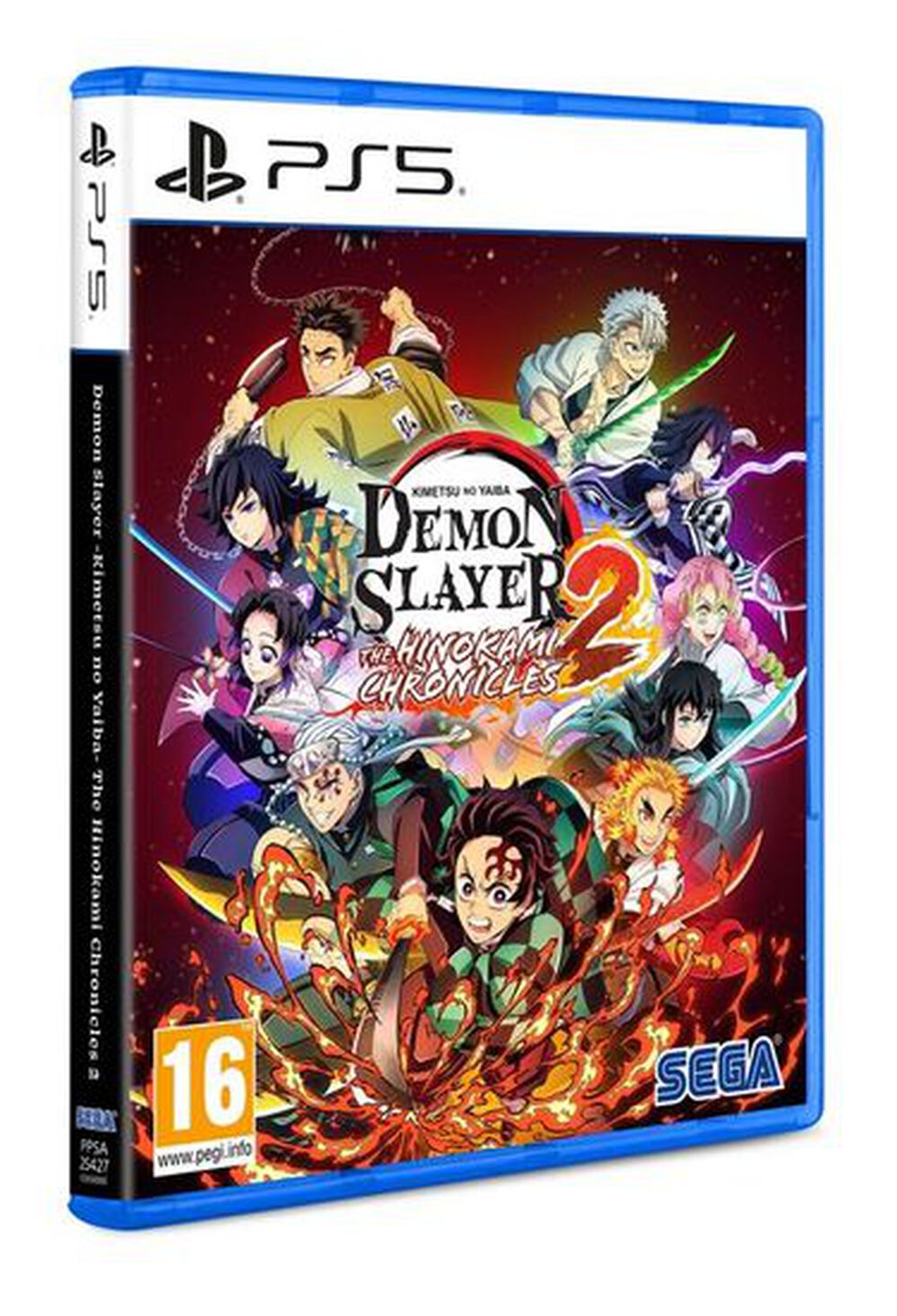 Pochette avant du jeu Demon Slayer Kimetsu no Yaiba The Hinokami Chronicles 2 PS5