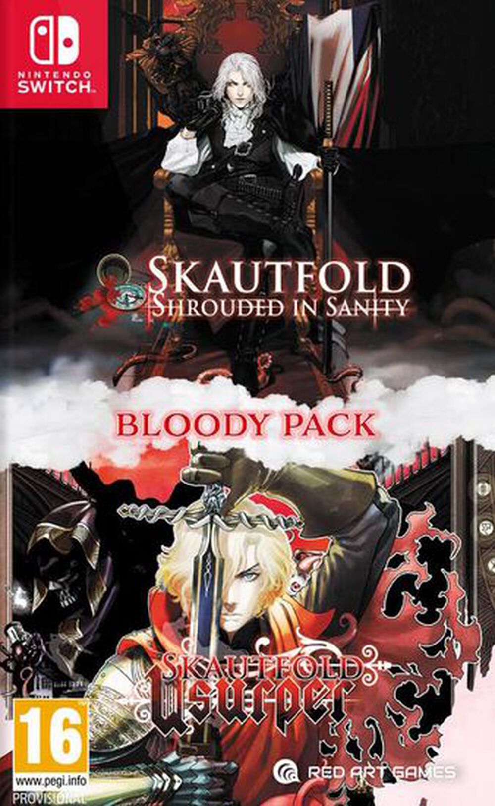 Pochette avant du jeu Skautfold Bloody Pack (shrouded In Sanity + Usurper) SWITCH
